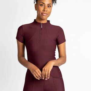 Maximilian Equestrian Short Sleeve Base Layer (Burgundy) BRAND NEW